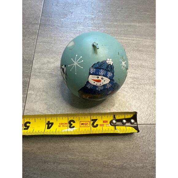 Vintage Christmas Painted Candle Snowman - Set of 2 - Picture 5 of 7
